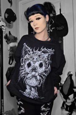 Killromi Sweatshirt -Vampirefreaks Sale Store emo sweatshirt