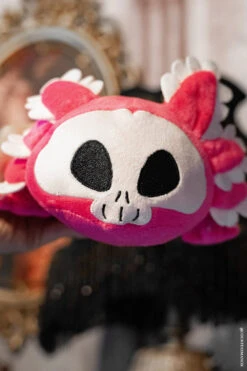Pink Spooksalotl The Axolotl Plush Toy [Limited Edition] -Vampirefreaks Sale Store emo toy