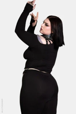 Lita Long Sleeve Top -Vampirefreaks Sale Store emo womens clothes