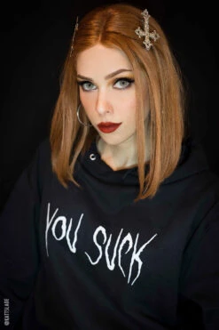 You Suck Hoodie -Vampirefreaks Sale Store emo womens hoodie