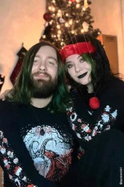 Merry Deathmas Christmas Tee [Multiple Styles Available] -Vampirefreaks Sale Store emo xmas shirt