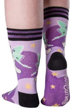 Kitty Moths Crew Socks -Vampirefreaks Sale Store fae socks