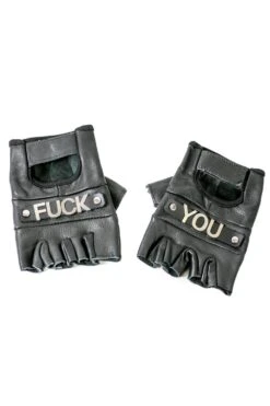 F*ck You Leather Gloves