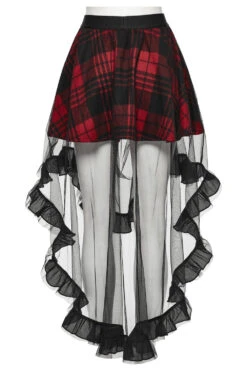 Pixie Dust Plaid Mesh Skirt -Vampirefreaks Sale Store fdfdfdss
