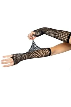 LEG AVENUE Fishnet Fingerless Gloves -Vampirefreaks Sale Store fishnet fingerless gloves gloves armwarmers 711371