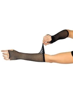 LEG AVENUE Fishnet Fingerless Gloves -Vampirefreaks Sale Store fishnet fingerless gloves gloves armwarmers 999713