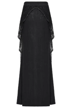 Dark Siren Maxi Mermaid Skirt -Vampirefreaks Sale Store fishnet skirt