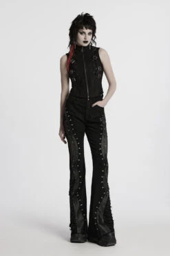 Decay Distressed Bell Bottoms -Vampirefreaks Sale Store flared jeans