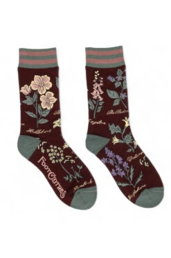 Baneful Botany Crew Socks -Vampirefreaks Sale Store floral socks