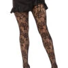 LEG AVENUE Dead Roses Fishnet Stockings -Vampirefreaks Sale Store flower tights