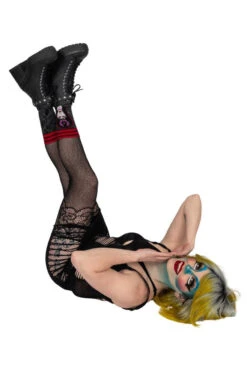 Elvira Mistress Of The Dark Crew Socks -Vampirefreaks Sale Store footclothes