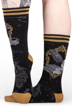 Raven's Grimoire Crew Socks -Vampirefreaks Sale Store footclothes f052c4e4 af62 4997 8412 561e7e37d639