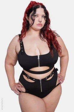 Witching Hour Bikini Top -Vampirefreaks Sale Store forest ink goth swimsuit