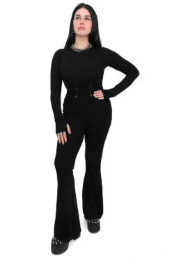 Flared Lace Up Leggings 9 Flared Lace Up Leggings -Vampirefreaks Sale Store foxblood clothing 516ad622 45b7 423e 8251 1620bd859f14