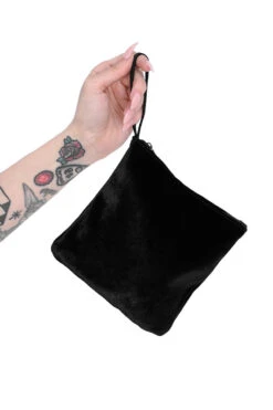 Black Velvet Folding Flats -Vampirefreaks Sale Store foxblood goth ballet flats