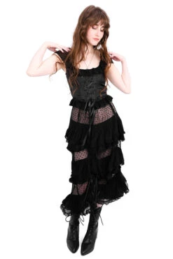 Lottie Mesh Ruffle Skirt