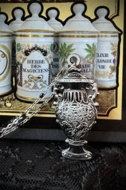 Leeches Apothecary Necklace -Vampirefreaks Sale Store freaky necklace