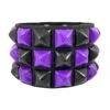 Fright Night Checkered Bracelet [Black/Purple]
