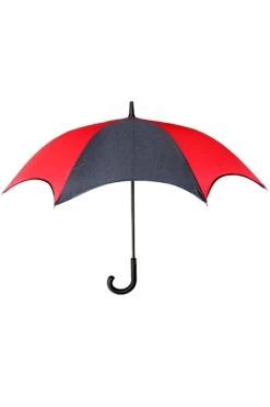 Funeral Procession Umbrella [BLACK/RED] -Vampirefreaks Sale Store funeral procession umbrella blackred umbrellas 172356