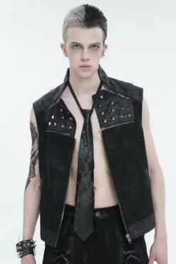 Funeral Wake Leather Necktie