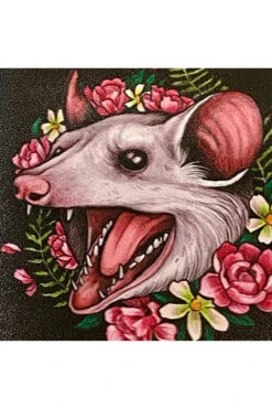 Small Blossom Opossum Wallet -Vampirefreaks Sale Store funny wallet