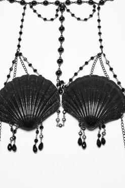 Dark Siren Seashell Chain Harness -Vampirefreaks Sale Store gemstone harness