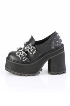 Ghost Bones Platform Loafers [ASSAULT-38] -Vampirefreaks Sale Store ghost bones platform loafers assault 38 womens shoes 152937