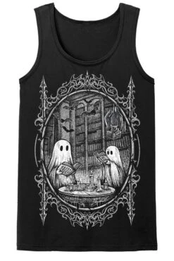 Ghost Stories T-shirt -Vampirefreaks Sale Store ghost library mens tank top front