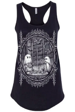 Ghost Stories T-shirt -Vampirefreaks Sale Store ghost library racerback tank black