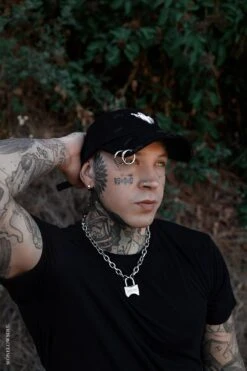 Ghost Pierced Baseball Cap -Vampirefreaks Sale Store ghost pierced baseball cap hats scarves headwear 729247