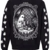 Ghostly Tea Time Sweatshirt -Vampirefreaks Sale Store ghost tea time sweatshirt ghost sleeves
