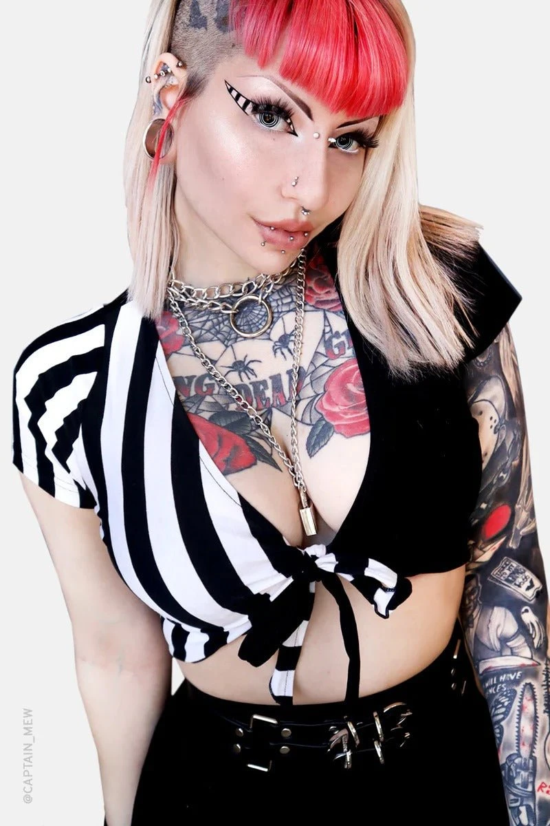 Ghost Town Front Tie Top 1 Ghost Town Front Tie Top