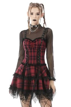 Girl In The Band Plaid Punk Dress