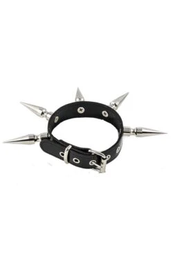 GO AWAY Giant Spiked Choker -Vampirefreaks Sale Store go away giant spiked choker chokers 826744