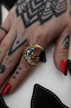 Celestial Crescent Ring