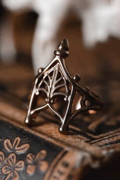 Sacred Arches Ring [CHAMPAGNE GOLD] -Vampirefreaks Sale Store gold witch ring