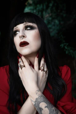 Sacred Arches Ring [CHAMPAGNE GOLD] -Vampirefreaks Sale Store golden ring gothic