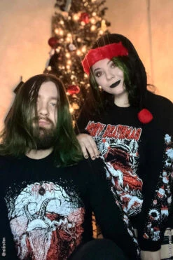 Merry Deathmas Christmas Tee [Multiple Styles Available] -Vampirefreaks Sale Store got christmas outfit