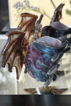 Twin Bats Hair Clip Set -Vampirefreaks Sale Store goth bat hair clip