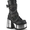 Death Sabbath Punk Skeleton Platforms [CAM120/BVL] -Vampirefreaks Sale Store goth boots