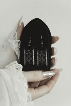 Rotunda Relic Earrings -Vampirefreaks Sale Store goth cathedral earrings