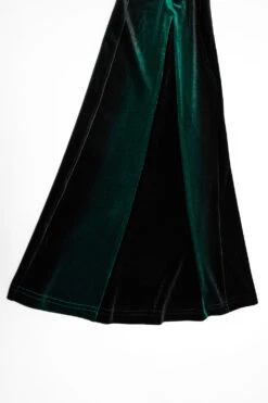 Emerald Stone Velvet Flares [Green] -Vampirefreaks Sale Store goth clothes for womens