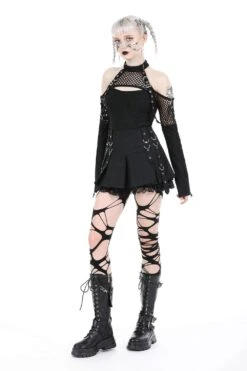 Goth Club Fishnet Top -Vampirefreaks Sale Store goth club fishnet top womens tops 631053