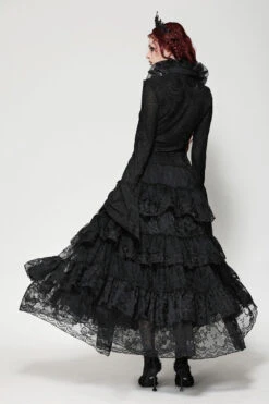 Dark Palace Ruffle Long Sleeve Top -Vampirefreaks Sale Store goth cosplay top