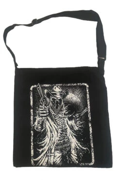 Shoulder Sling Zipper Tote Bag -Vampirefreaks Sale Store goth cowboy shoulder tote
