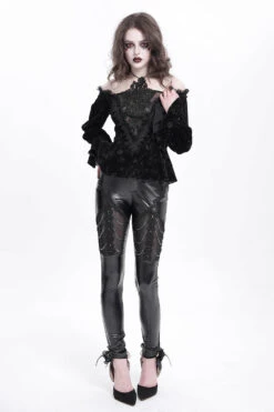 Haunted Doll Peplum Top -Vampirefreaks Sale Store goth doll shirt