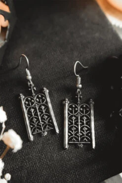 Rotunda Relic Earrings -Vampirefreaks Sale Store goth drop dangel earrings