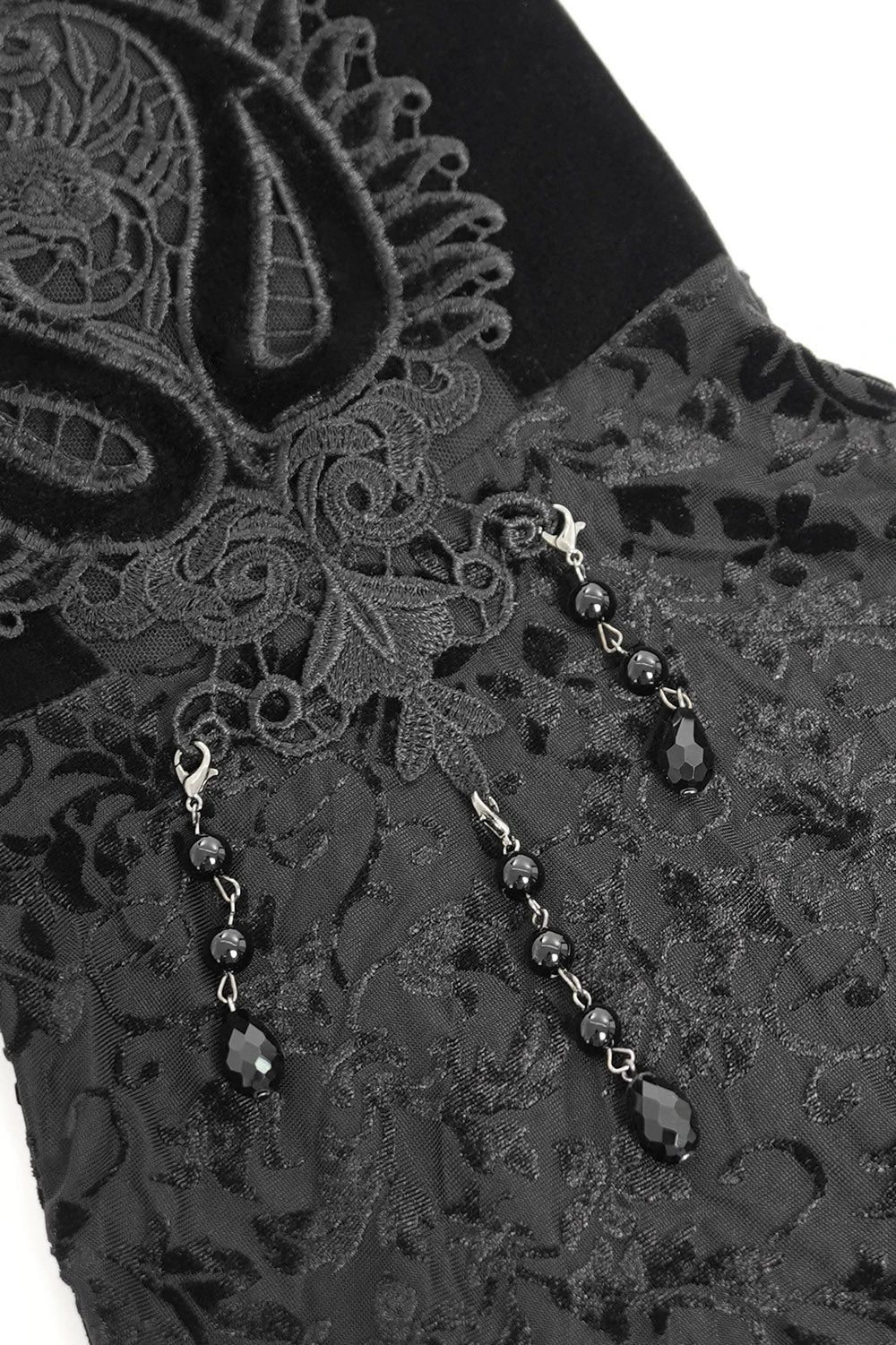 Dark Countess Embroidered Velvet Flares 7 Dark Countess Embroidered Velvet Flares - Image 7