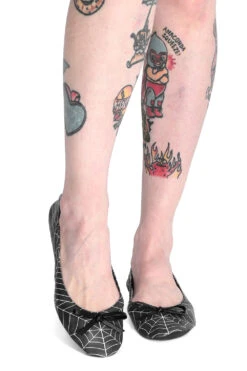 Cobweb Folding Flats [Black/White]