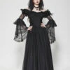 Melancholy Off-the-Shoulder Mesh Dress -Vampirefreaks Sale Store goth gown 211c279a d63f 4e90 8993 3fca07ea2408
